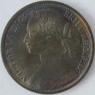 PENNIES 1874  VICTORIA NARROW DATE F72 RARE - SUPERB UNC T. 