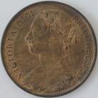 PENNIES 1877  VICTORIA WIDE DATE F91    UNC LUS