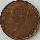 PENNIES 1889  VICTORIA 14 LEAVES F128 UNC LUS