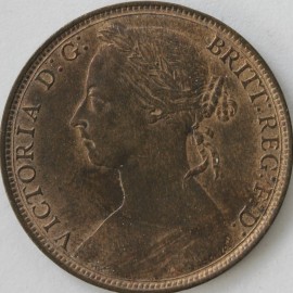 PENNIES 1890  VICTORIA F130                      UNC 