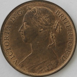 PENNIES 1893  VICTORIA F136 UNC LUS