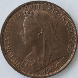 PENNIES 1896  VICTORIA F143 SUPERB  UNC LUS