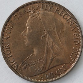 PENNIES 1900  VICTORIA  UNC LUS