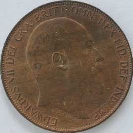 PENNIES 1905  EDWARD VII F160 UNC LUS