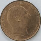 PENNIES 1907  EDWARD VII  UNC LUS