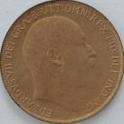 PENNIES 1910  EDWARD VII  UNC LUS