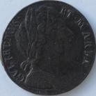 HALFPENCE 1694  WILLIAM & MARY VF