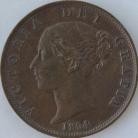 HALFPENCE 1854  VICTORIA  GEF LUS