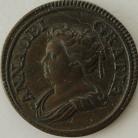 FARTHINGS 1714  ANNE COPPER PATTERN BMC 741 RARE NEF