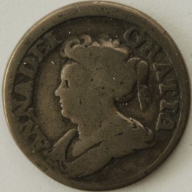 FARTHINGS 1714  ANNE PATTERN RARE P741 GF