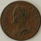 FARTHINGS 1754  GEORGE II GEF