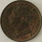 FARTHINGS 1822  GEORGE IV  UNC LUS