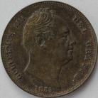 FARTHINGS 1835  WILLIAM IV RAISED LINE ON SALTIRE GEF