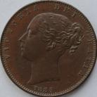 FARTHINGS 1839  VICTORIA WW RAISED GEF