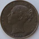 FARTHINGS 1844  VICTORIA EXTREMELY RARE EF