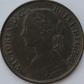 FARTHINGS 1861  VICTORIA 4 BERRIES F502 UNC T.