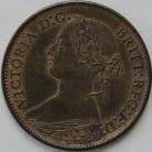 FARTHINGS 1865  VICTORIA LARGE 8 UNC T