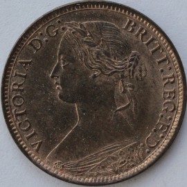 FARTHINGS 1873  VICTORIA  BU