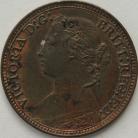 FARTHINGS 1879  VICTORIA LARGE 9 F540 SCARCE GEF