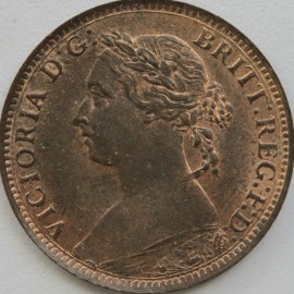 FARTHINGS 1886  VICTORIA  UNC LUS