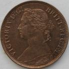 FARTHINGS 1888  VICTORIA SUPERB TONED UNC