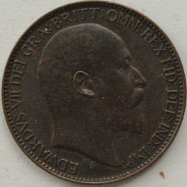 FARTHINGS 1905  EDWARD VII RARE IN THIS GRADE SUPERB TONED UNC