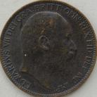 FARTHINGS 1909  EDWARD VII SCARCE GRADE SUPERB TONED UNC