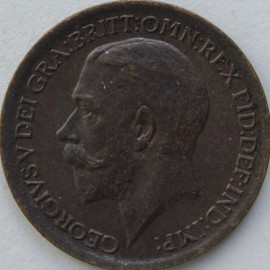 FARTHINGS 1913  GEORGE V SUPERB TONED  UNC