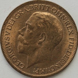 FARTHINGS 1918  GEORGE V BRIGHT FINISH UNC LUS