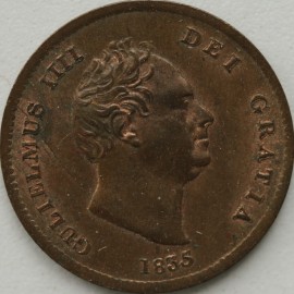 THIRD FARTHINGS 1835  WILLIAM IV  GEF