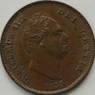 THIRD FARTHINGS 1835  WILLIAM IV NEF