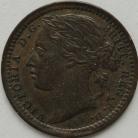 THIRD FARTHINGS 1866  VICTORIA SCARCE UNC T 