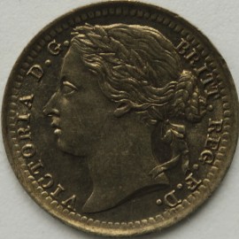 THIRD FARTHINGS 1885  VICTORIA  BU