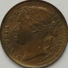 THIRD FARTHINGS 1885  VICTORIA  UNC LUS