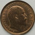 THIRD FARTHINGS 1902  EDWARD VII BU