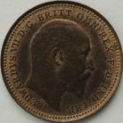 THIRD FARTHINGS 1902  EDWARD VII  SUPERB UNC.T.