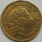 HALF GUINEAS 1722  GEORGE I GEORGE I 1ST HEAD - TRACES OF MOUNTING GVF